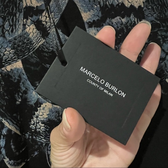 NWT Marcelo Burlon Snake Crew Swearshirt XXS Oversized - Picture 4 of 12